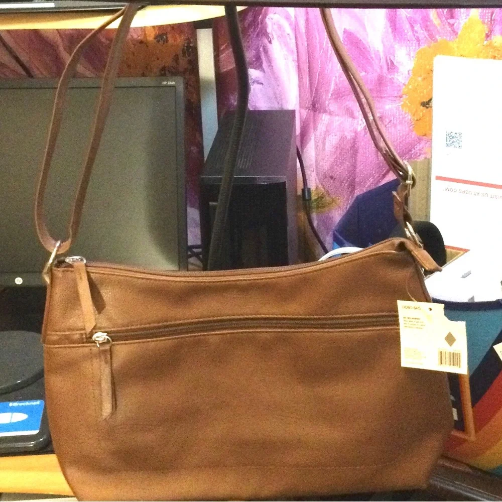 Classic Brown Shoulder Bag - Women's Crossbody Purse